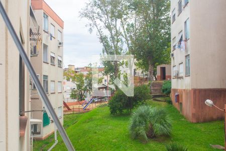 Vista da sala  de apartamento à venda com 2 quartos, 54m² em Santa Tereza, Porto Alegre