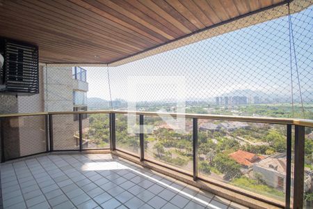 Varanda da Sala de apartamento à venda com 4 quartos, 178m² em Barra da Tijuca, Rio de Janeiro