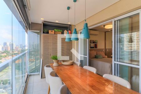 Varanda de apartamento à venda com 1 quarto, 51m² em Vila Gertrudes, São Paulo