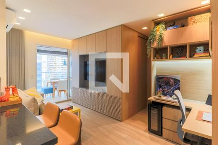 Sala de apartamento à venda com 1 quarto, 51m² em Vila Gertrudes, São Paulo