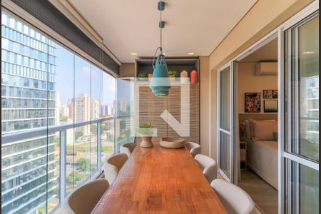 Varanda de apartamento à venda com 1 quarto, 51m² em Vila Gertrudes, São Paulo