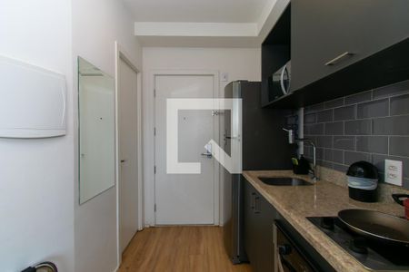 Cozinha de kitnet/studio para alugar com 1 quarto, 23m² em Sé, São Paulo