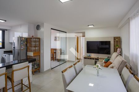 Sala de apartamento à venda com 2 quartos, 63m² em Ana Lúcia, Belo Horizonte