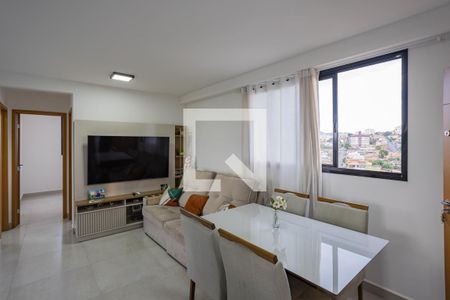 Sala de apartamento à venda com 2 quartos, 63m² em Ana Lúcia, Belo Horizonte