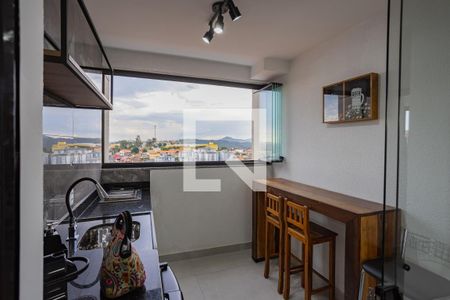 Varanda de apartamento à venda com 2 quartos, 63m² em Ana Lúcia, Belo Horizonte