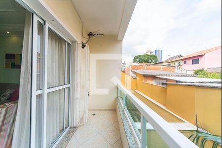 Varanda da Sala de apartamento à venda com 3 quartos, 100m² em Vila Alzira, Santo André