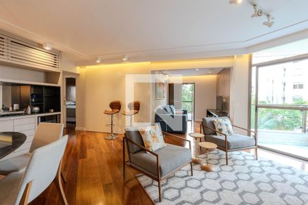 Sala de apartamento para alugar com 1 quarto, 94m² em Vila Olímpia, São Paulo