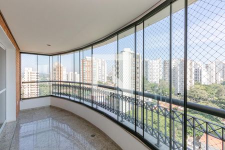 Varanda da Sala de apartamento à venda com 4 quartos, 198m² em Campo Belo, São Paulo