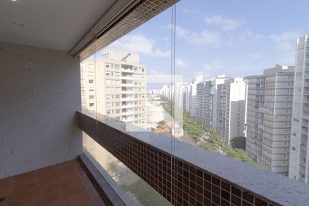 Varanda da Sala de apartamento para alugar com 3 quartos, 150m² em Centro, Guarujá