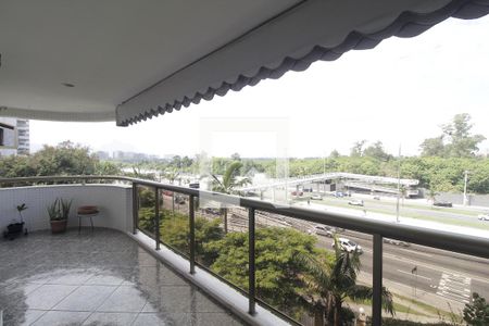 Varanda da Sala de apartamento à venda com 4 quartos, 152m² em Jacarepaguá, Rio de Janeiro