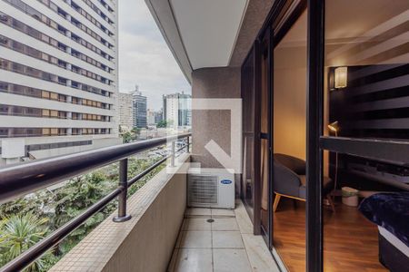 Varanda de kitnet/studio à venda com 1 quarto, 33m² em Paraíso, São Paulo