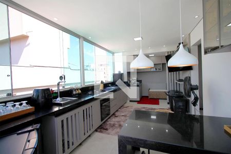 Varanda gourmet de apartamento à venda com 4 quartos, 180m² em Fernão Dias, Belo Horizonte
