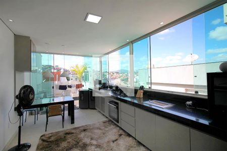 Varanda gourmet de apartamento à venda com 4 quartos, 180m² em Fernão Dias, Belo Horizonte