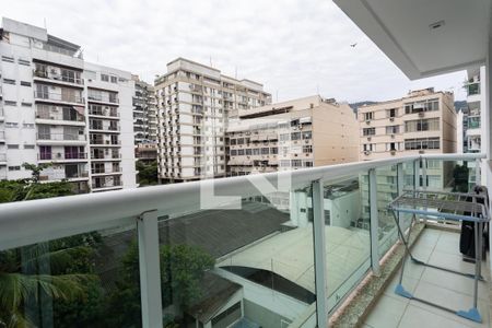 Varanda da Sala de apartamento à venda com 2 quartos, 67m² em Botafogo, Rio de Janeiro