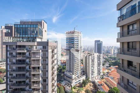 Sala/Cozinha - Vista Varanda de apartamento para alugar com 1 quarto, 30m² em Sumaré, São Paulo