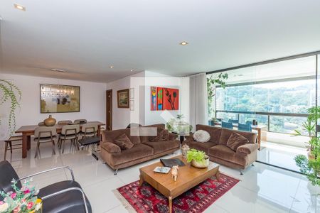 Sala 1 de apartamento à venda com 4 quartos, 188m² em Santa Lúcia, Belo Horizonte