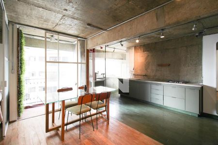 Sala  de apartamento à venda com 1 quarto, 64m² em Vila Olímpia, São Paulo