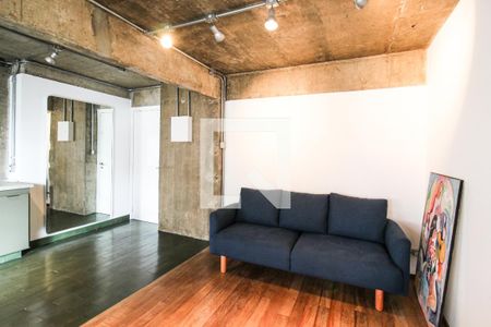 Sala  de apartamento à venda com 1 quarto, 64m² em Vila Olímpia, São Paulo