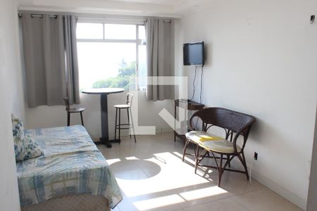 Sala de apartamento para alugar com 1 quarto, 55m² em Itararé, São Vicente