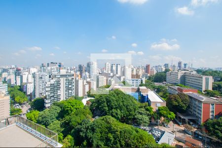 Vista da Varanda de kitnet/studio à venda com 1 quarto, 22m² em Cerqueira César, São Paulo