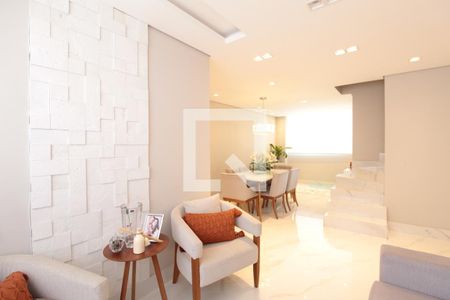 Sala de Estar de apartamento à venda com 3 quartos, 190m² em Castelo, Belo Horizonte