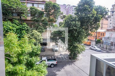 vista janela sala de apartamento à venda com 3 quartos, 120m² em Laranjeiras, Rio de Janeiro