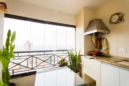 Varanda da sala de apartamento à venda com 3 quartos, 82m² em Vila Assunção, Santo André