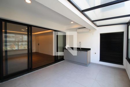 Varanda  de apartamento à venda com 1 quarto, 133m² em Indianópolis, São Paulo