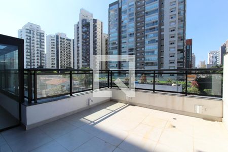 Varanda  de apartamento à venda com 1 quarto, 133m² em Indianópolis, São Paulo