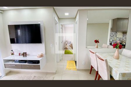Sala - Sala de Jantar de apartamento à venda com 2 quartos, 52m² em Vila Scarpelli, Santo André