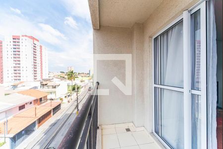 Varanda da Sala de apartamento para alugar com 2 quartos, 53m² em Vila Homero Thon, Santo André