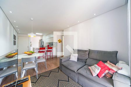 Sala de apartamento para alugar com 2 quartos, 53m² em Vila Homero Thon, Santo André