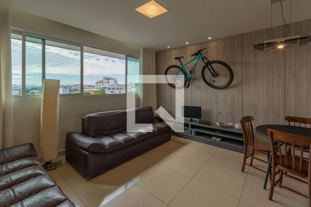 Sala de apartamento à venda com 3 quartos, 80m² em Santa Rosa, Belo Horizonte