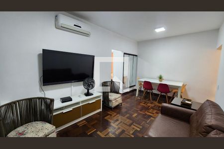 Sala de apartamento para alugar com 3 quartos, 110m² em Ponta da Praia, Santos