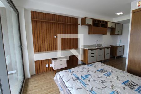 Sala/Quarto de kitnet/studio para alugar com 1 quarto, 29m² em Indianópolis, São Paulo