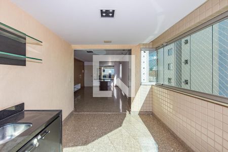 Varanda Sala de apartamento à venda com 3 quartos, 138m² em Buritis, Belo Horizonte