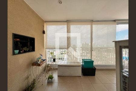 Varanda gourmet de apartamento à venda com 3 quartos, 93m² em Vila Valparaiso, Santo André
