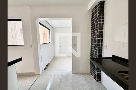 Cozinha de apartamento à venda com 2 quartos, 67m² em Europa, Contagem