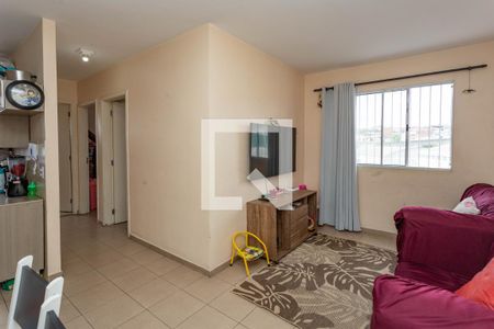 Sala  de apartamento à venda com 2 quartos, 46m² em Eldorado, Diadema