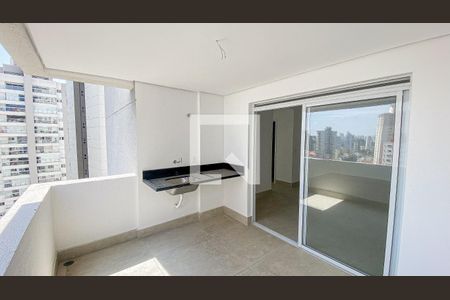Varanda Area de Serviço de apartamento à venda com 2 quartos, 67m² em Parque das Nações, Santo André