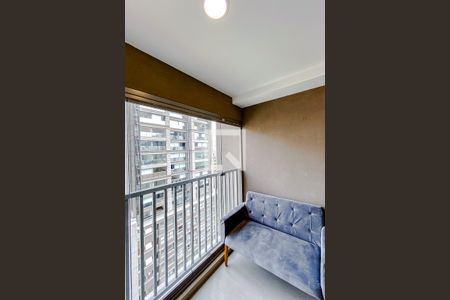 Varanda da Sala/Quarto de kitnet/studio para alugar com 1 quarto, 22m² em Vila Mariana, São Paulo