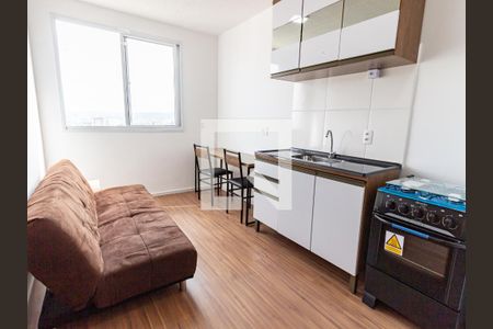 Sala/Cozinha de apartamento para alugar com 1 quarto, 24m² em Belenzinho, São Paulo