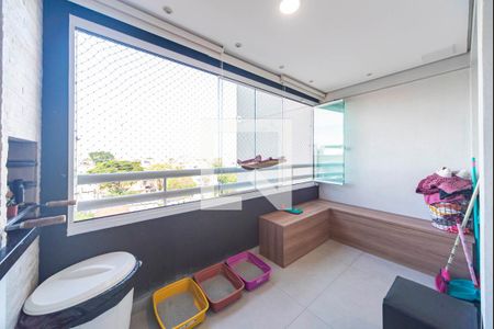 Varanda da Sala de apartamento à venda com 2 quartos, 65m² em Vila Curuca, Santo André