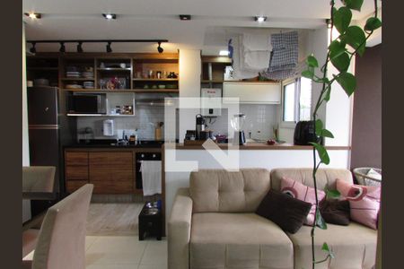 Sala/Cozinha de apartamento para alugar com 2 quartos, 48m² em Vila Andrade, São Paulo