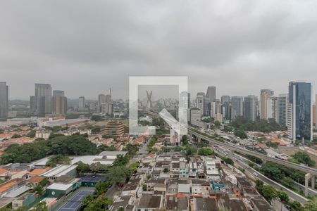 Vista da Varanda de kitnet/studio para alugar com 1 quarto, 33m² em Vila Cordeiro, São Paulo