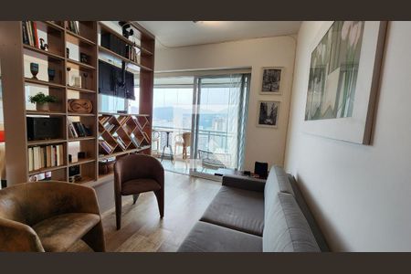 Sala de apartamento para alugar com 1 quarto, 54m² em José Menino, Santos