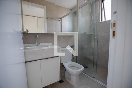 Banheiro da Suíte de apartamento à venda com 2 quartos, 66m² em Santa Efigênia, Belo Horizonte