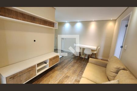 Sala de apartamento para alugar com 1 quarto, 49m² em Ponta da Praia, Santos