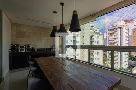 Varanda de apartamento à venda com 3 quartos, 200m² em Serra, Belo Horizonte