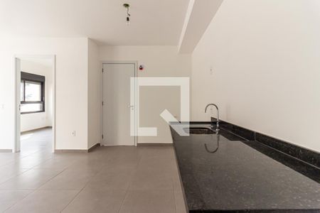 Sala/Cozinha de apartamento à venda com 1 quarto, 47m² em Vila Buarque, São Paulo